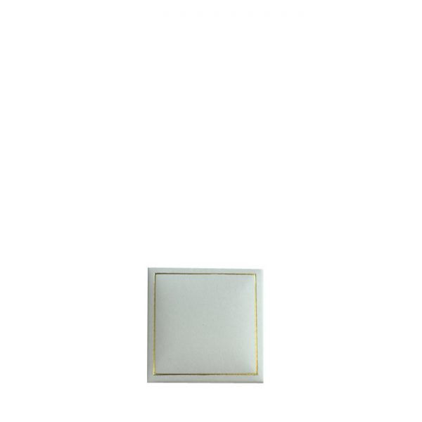 X36 Trade Box of Small Premium White Leatherette Look Earring and Pendant Gift Boxes - Dim 50(w) x 50(d) x 28mm(h) - Image 2