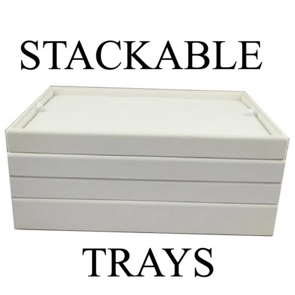 H-SERIES PENDANT AND SET DISPLAY TRAY HAS 12 COMPARTMENTS IN WHITE, HALF SIZE - Image 2