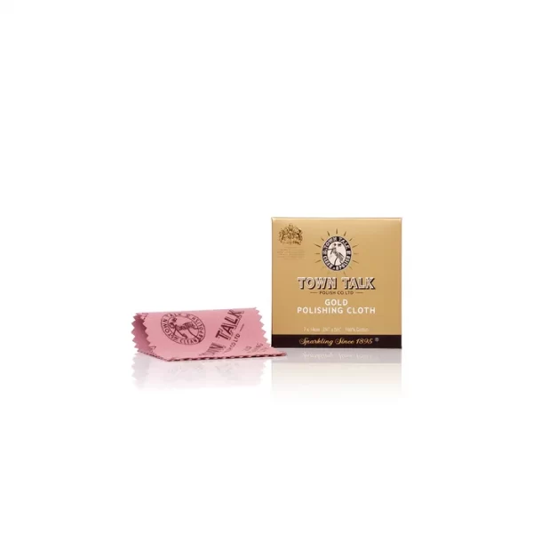 100 Gold Polishing Cloths By Town Talk - 7X14CM - Free Display