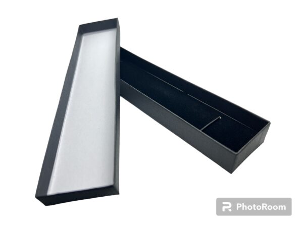 Box of 24 Premium Solid Plain Black Cardboard Bracelet or Watch Gift Box Dim 42(w) x 200(d) x 24mm(h)
