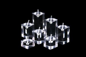 Clear Ring Columns Display (7pc set)