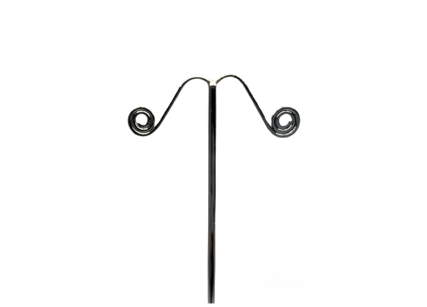 N SERIES Single LARGE Earring Display Stand - Clear Acrylic Square Base. Height 150mm - Image 3
