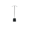 N SERIES Single LARGE Earring Display Stand - Black Acrylic Square Base. Height 150mm