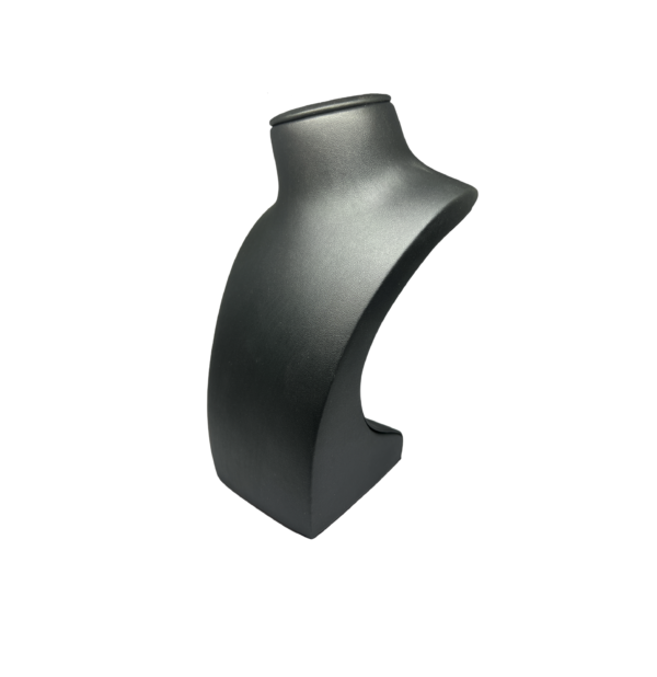 C SERIES MEDIUM ELEGANT BLACK NECKLACE DISPLAY BUST. HEIGHT 290MM