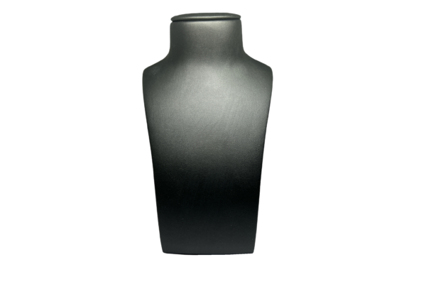 C SERIES LARGE ELEGANT BLACK NECKLACE DISPLAY BUST. HEIGHT 370MM