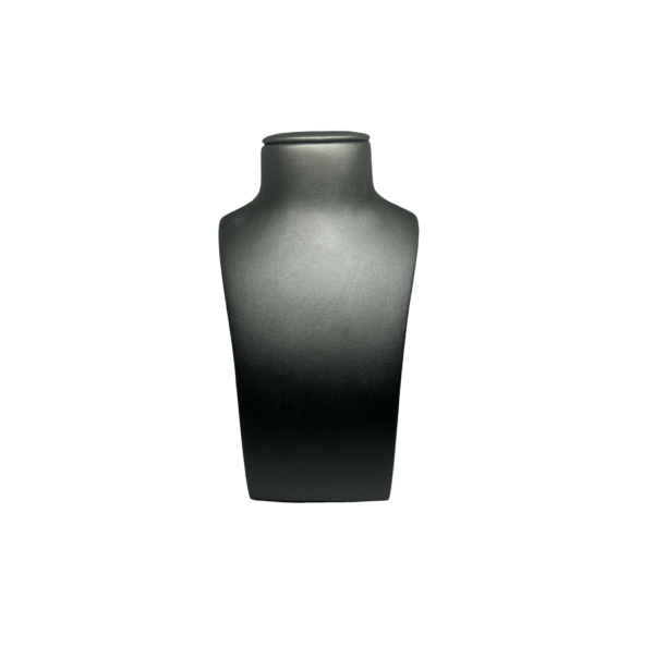 C SERIES LARGE ELEGANT BLACK NECKLACE DISPLAY BUST. HEIGHT 370MM