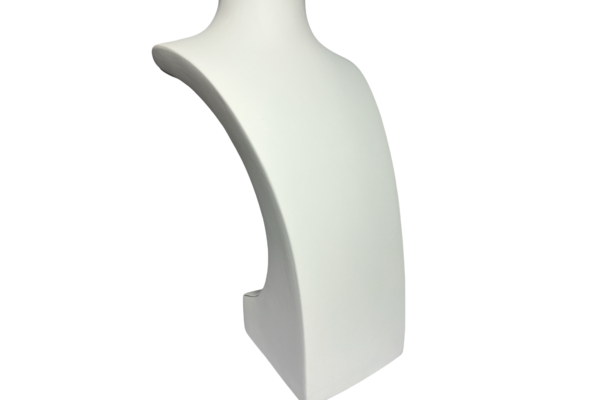 C SERIES LARGE ELEGANT WHITE NECKLACE DISPLAY BUST. HEIGHT 370MM