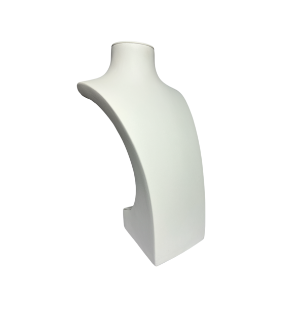 C SERIES LARGE ELEGANT WHITE NECKLACE DISPLAY BUST. HEIGHT 370MM
