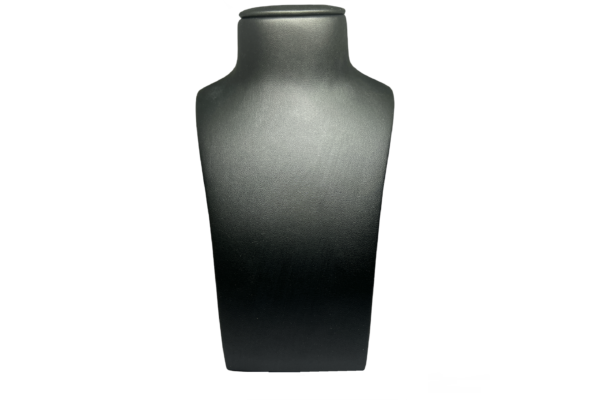 C SERIES SMALL ELEGANT BLACK NECKLACE DISPLAY BUST. HEIGHT 230MM