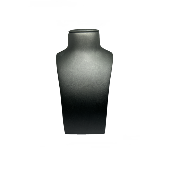 C SERIES SMALL ELEGANT BLACK NECKLACE DISPLAY BUST. HEIGHT 230MM