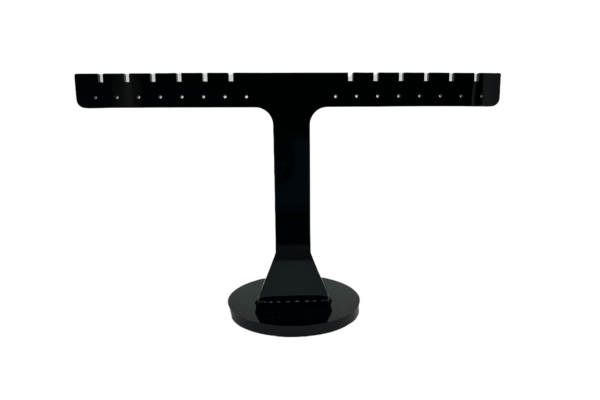 Black Acrylic Earring display stand – Holds 8-14 pairs of earrings