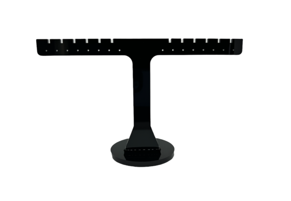 Black Acrylic Earring display stand – Holds 8-14 pairs of earrings