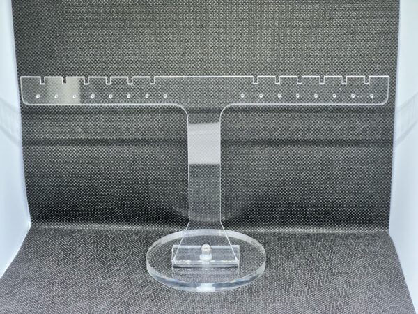 Clear Acrylic Earring display stand – Holds 8-14 pairs of earrings - Image 3