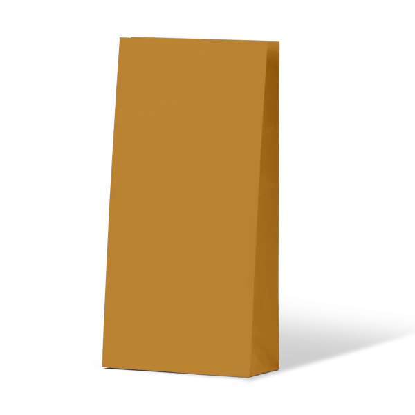 Carton of 500 Paper Bag Gift Bags in Mustard