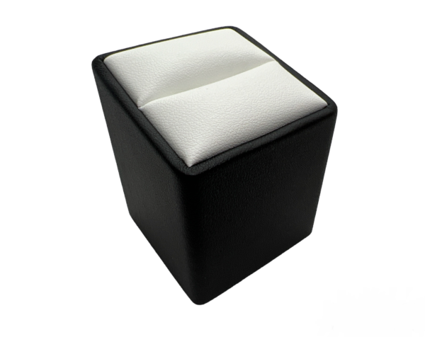 Premium Black & White Leatherette Risers. Set of 3 - Image 2