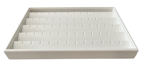 C-SERIES White Premium Soft Padded Leatherette Ring Display Tray. Stackable. Dim 315(w) x 225(d) x 45mm(h).