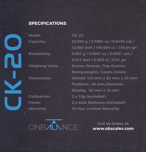 On Balance Carat Scale ( 20g x 0.001g ) - Image 3